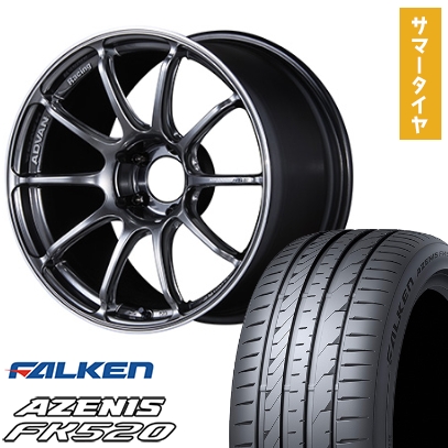 225/55R19 夏タイヤ ホイール4本セット FALKEN アゼニス FK520L (5/114車用) ヨコハマ アドバンレーシング RSIII 19インチ