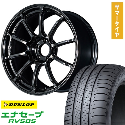 225/55R19 夏タイヤ ホイール4本セット DUNLOP エナセーブ RV505 (5/114車用) YOKOHAMA アドバンレーシング RSIII 19インチ