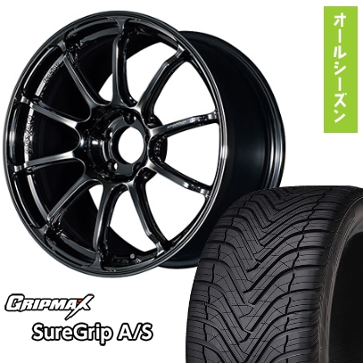 225/55R19 オールシーズンタイヤ ホイール4本セット GRIPMAX シュアグリップ オールシーズン(限定) (5/114車用) YOKOHAMA アドバンレーシング RSIII 19インチ