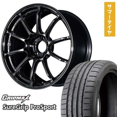 225/40R19 夏タイヤ ホイール4本セット GRIPMAX シュアグリップ PRO SPORTS BSW（限定） (5/114車用) YOKOHAMA アドバンレーシング RSIII 19インチ