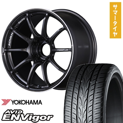245/45R19 夏タイヤ ホイール4本セット YOKOHAMA エイビッド エンビガーS321 (5/114車用) YOKOHAMA アドバンレーシング RSIII 19インチ