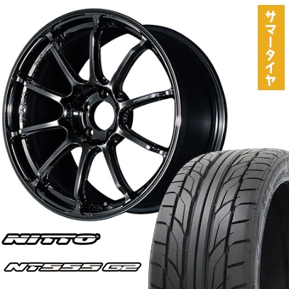 245/40R19 夏タイヤ ホイール4本セット NITTO NT555 G2 (5/114車用) YOKOHAMA アドバンレーシング RSIII 19インチ