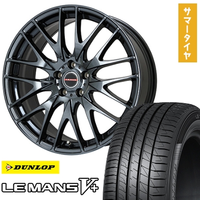 235/40R19 夏タイヤ ホイール4本セット DUNLOP ルマン V+(ファイブプラス) (5/114車用) ビッグウエイ LEYSEEN プラバ9M(BMC) 19インチ