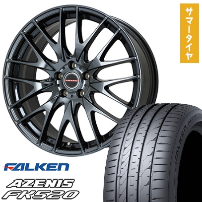 245/35R20 夏タイヤ ホイール4本セット FALKEN アゼニス FK520L (5/114車用) ビッグウエイ LEYSEEN プラバ9M(BMC) 20インチ