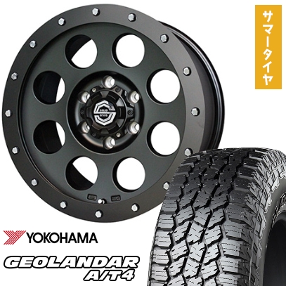 OPEN COUNTRY - 265/70R17 夏タイア 車輪4本仕掛ける YOKOHAMA ジオランダー A/T4 G018 (6/139車用) SOLID RACING I金属元素 X2 17in 自動車-タイヤ、ホイール-夏タイヤ、ホイールセット