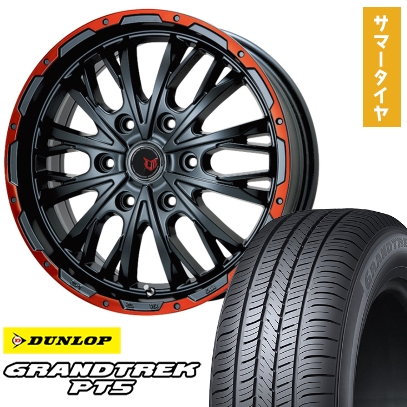 GRANDTREK - 285/50R20 夏タイア 車輪4本仕掛ける DUNLOP グラントレック PT5 (6/139車用) LEHRMEISTER LMG ヴァスティア 20in 夏タイヤ、ホイールセット-タイヤ、ホイール-自動車