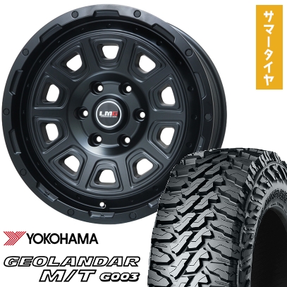 265/65R17 夏タイヤ ホイール4本セット プラド YOKOHAMA ジオランダー M/T G003 LEHRMEISTER LMG DS-10 マットブラック 17インチ