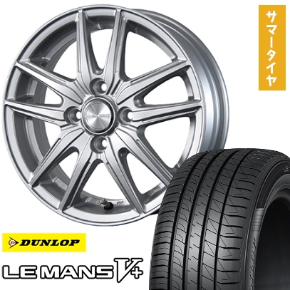 155/65R14 夏タイヤ ホイール4本セット DUNLOP ルマン V+(ファイブプラス) (軽自動車用) BRIDGESTONE エコフォルム SE-20 14インチ