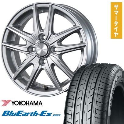 175/65R14 夏タイヤ ホイール4本セット YOKOHAMA ブルーアース ES32 (4/100車用) BRIDGESTONE エコフォルム SE-20 14インチ