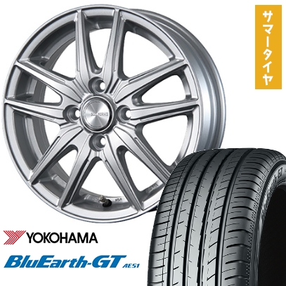 BluEarth - 195/65R15 夏タイア 銀輪4本仕掛ける YOKOHAMA 青味地べた GT AE51 (5/114車用) BRIDGESTONE エコ形体 SE-20 15in