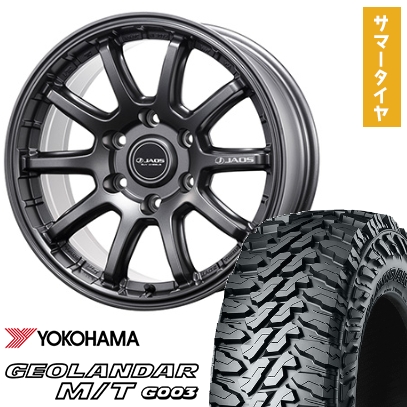 285/70R17 夏タイヤ ホイール4本セット YOKOHAMA ジオランダー M/T G003 (6/139車用) JAOS トライブクロス 17インチ