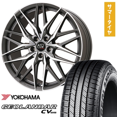 235/55R20 夏タイヤ ホイール4本セット YOKOHAMA ジオランダー CV G058 (5/114車用) MSW by OZ Racing MSW 50(マットガンメタポリッシュ) 20インチ