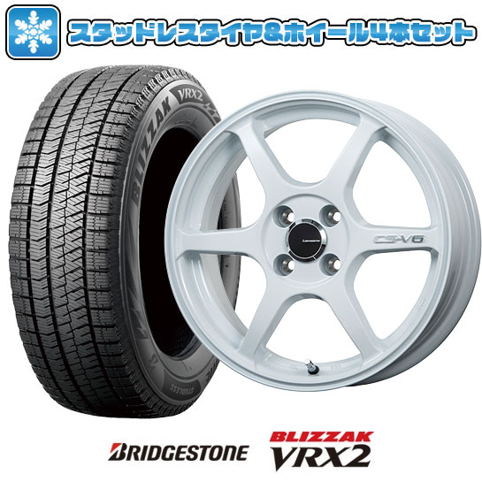 165/65R15 スタッドレスタイヤ ホイール4本セット BRIDGESTONE ブリザック VRX2 (軽自動車用) LEHRMEISTER CS V6 15インチ : arktire 3588 116387 24667 24667 : アークタイヤ