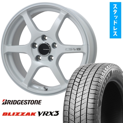 215/50R17 スタッドレスタイヤ ホイール4本セット BRIDGESTONE ブリザック VRX3 (5/100車用) LEHRMEISTER CS-V6 17インチ
