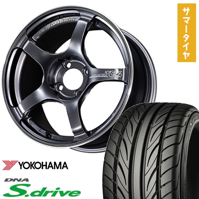 YOKOHAMA DNA S.drive 軽自動車用1台分165/45R16 ヨコハマタイヤ 165/45R16 夏タイヤ ホイール4本セット YOKOHAMA