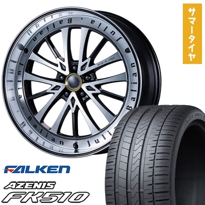 215/35R19 夏タイヤ ホイール4本セット FALKEN アゼニス FK510 (5/114車用) MZ SPEED ジュリア バリアン 19インチ
