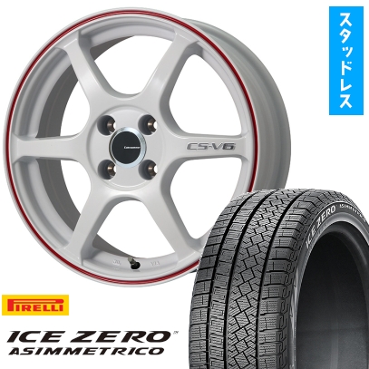 195/60R17 スタッドレスタイヤ ホイール4本セットプリウス 60系 PIRELLI ウィンター アイスゼロアシンメトリコ レアマイスター CS-V6  17インチ