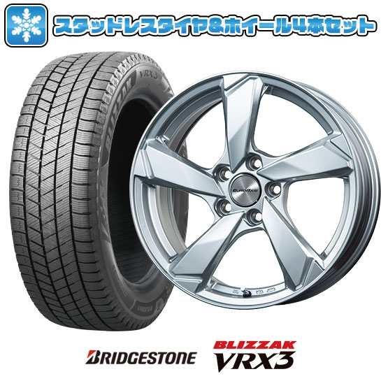 225/45R17 スタッドレスタイヤ ホイール4本セット 輸入車用 プジョー308 2014- BRIDGESTONE ブリザック VRX3 EUROAXIS クロスエッジ 17インチ