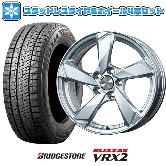 225/50R17 スタッドレスタイヤ ホイール4本セット 輸入車用 ボルボ（V40 クロスカントリー） BRIDGESTONE ブリザック VRX2 EUROAXIS クロスエッジ 17インチ : arktire 17282 117092 24606 24606 : アークタイヤ