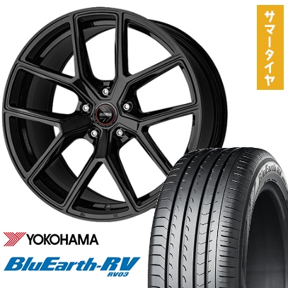 245/45R19 夏タイヤ ホイール4本セット YOKOHAMA ブルーアース RV-03 (5/114車用) MOMO RF-01 19インチ