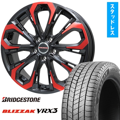 (5/114車用)  スタッドレスタイヤ ホイール4本セット 255/45R20 ブリヂストン ブリザック VRX3 ビッグウエイ LEYSEEN プラバ5X  20インチ