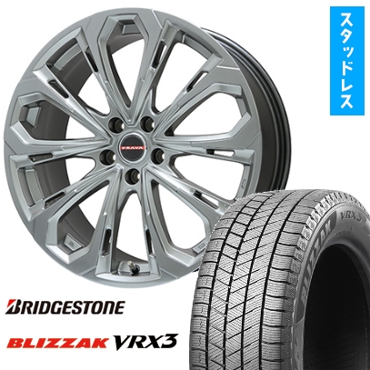 215/65R16 スタッドレスタイヤ ホイール4本セット アルファード/ヴェルファイア等 BRIDGESTONE ブリザック VRX3 BIGWAY LEYSEEN プラバ5X 16インチ