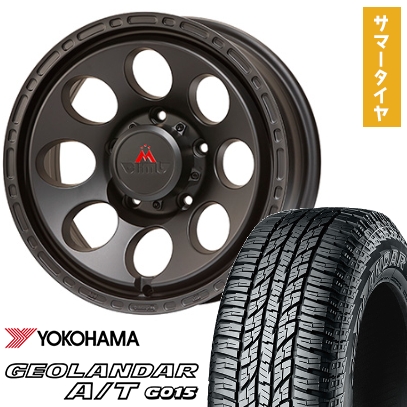 YOKOHAMA GEOLANDAR A/T-S＋日産純正ホイール　中古品 GEOLANDAR 215/70R16 夏タイヤ ホイール4本セット ジムニー