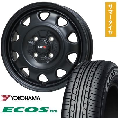 タイヤ・ホイール 165/55R15 YOKOHAMA ECOS ES31 ECOS 165/55R15 夏タイヤ ホイール4本セット YOKOHAMA エコス ES31 (軽