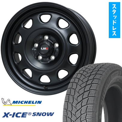 215/65R16 スタッドレスタイヤ ホイール4本セット アルファード/ヴェルファイア等 MICHELIN エックスアイス スノー LEHRMEISTER LMG OFF-STYLE 16インチ
