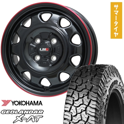 165/60R15 夏タイヤ ホイール4本セット YOKOHAMA ジオランダー X-AT G016 (軽自動車用) LEHRMEISTER LMG OFF-STYLE 15インチ