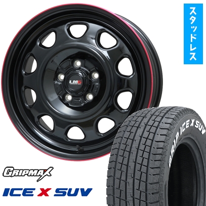 Ice X - 225/70R16 スタッドレスタイヤ 車輪4本仕掛ける GRIP MAX 内燃機関X SUV RWL 白いこと雁の使い (5/114車用) LEHRMEISTER LMG OFF-STYLE 16in 冬タイヤ、ホイールセット-タイヤ、ホイール-車、バイク、自転車