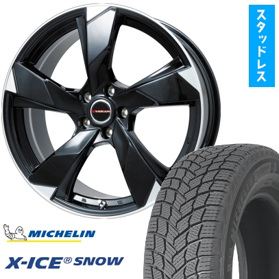 X-ICE - 225/60R18 スタッドレスタイヤ 車輪4本仕掛ける MICHELIN エックス内燃機関 白いもの (5/114車用) PREMIX ヴェランV 18in タイヤ、ホイール-車、バイク、自転車
