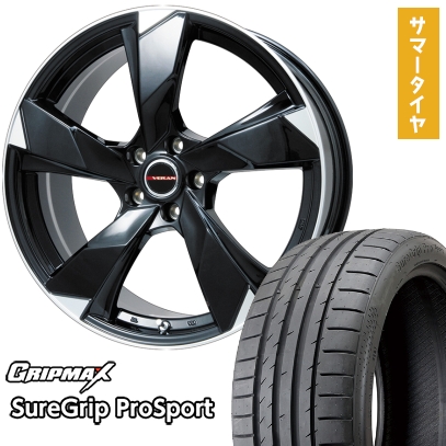 245/45R19 夏タイヤ ホイール4本セット GRIPMAX シュアグリップ PRO SPORTS BSW（限定） (5/114車用) PREMIX ヴェランV 19インチ