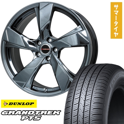 GRANDTREK 225/55R19 夏タイヤ ホイール4本セット DUNLOP グラン 
