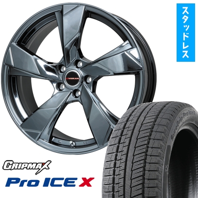 255/45R20 スタッドレスタイヤ ホイール4本セット GRIPMAX シュアグリップアイスX BSW(限定) (5/114車用) プレミックス ヴェランV 20インチ