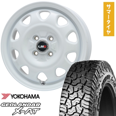 145R14C 夏タイヤ ホイール4本セット YOKOHAMA ジオランダー X-AT G016 (軽自動車用) レアマイスター LMG OFF-STYLE 14インチ