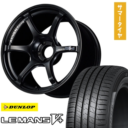 LE MANS 225/45R18 夏タイヤ ホイール4本セット ダンロップ ルマン V+(