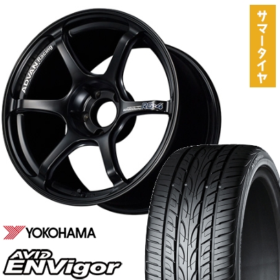 225/55R18 夏タイヤ ホイール４本セット (5/100車用) YOKOHAMA エイビッド エンビガーS321 ヨコハマ アドバンレーシング RG4 18インチ