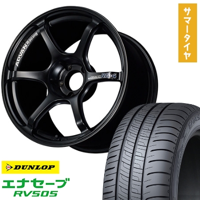 225/50R18 夏タイヤ ホイール4本セット ダンロップ エナセーブ RV505 (5/114車用) YOKOHAMA アドバンレーシング RG4 18インチ