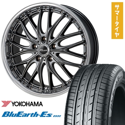215/45R17 夏タイヤ ホイール4本セット YOKOHAMA ブルーアース ES32 (5/114車用) MONZA ワーウィック ディープランド 17インチ