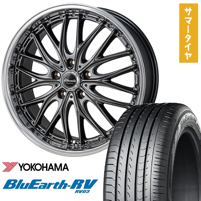 BluEarth 225/45R18 夏タイヤ ホイール4本セット YOKOHAMA ブルー 