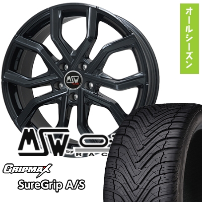 225/40R19 オールシーズンタイヤ ホイール4本セット GRIPMAX シュアグリップ オールシーズン(限定) (5/114車用) MSW by OZ Racing MSW 41 19インチ