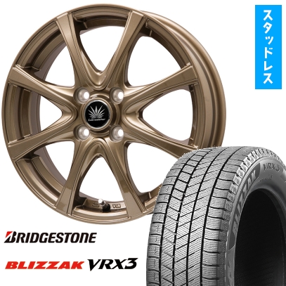 175/60R16 スタッドレスタイヤ ホイール4本セット クロスビー/イグニス用 BRIDGESTONE ブリザック VRX3 PREMIX アマルフィV Jr 16インチ