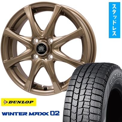 175/60R16 スタッドレスタイヤ ホイール4本セット クロスビー/イグニス用 DUNLOP ウインターマックス 02 WM02 PREMIX アマルフィV Jr 16インチ