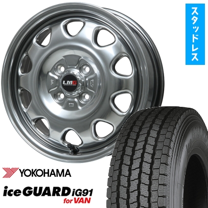 YOKOHAMA ice GUARD iG91 155/80R14 88/86N LT 14インチスタッドレス 4