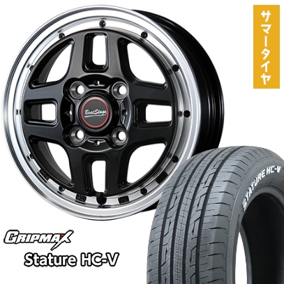 グリップマックス - 145/80R12 夏タイア 銀輪4本仕かける GRIPMAX スタチャー HC-V RWL 80/78N（押さえる） (軽自動車用) BLEST 音楽的リズム公演 WT-C 12in