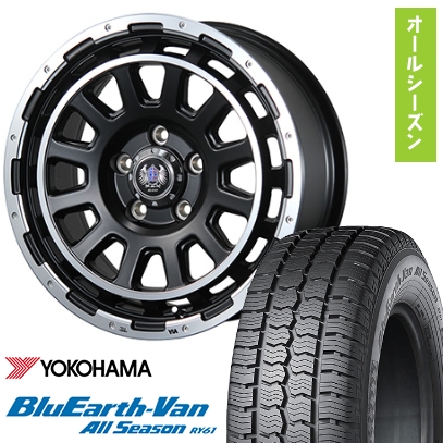 BluEarth 195/80R15 オールシーズンタイヤ ホイール4本セット 