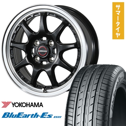 165/60R14 夏タイヤ ホイール4本セット エブリイワゴン YOKOHAMA ブルーアース ES32 BLEST ユーロマジック タイプSC-9 14インチ