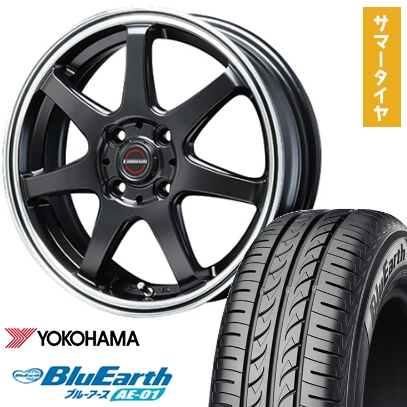165/65R13 夏タイヤ ホイール4本セット YOKOHAMA ブルーアース AE-01 (軽自動車用) BLEST ユーロマジック タイプS-07 13インチ