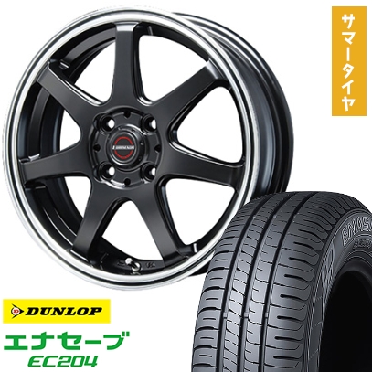 155/70R13 夏タイヤ ホイール4本セット DUNLOP エナセーブ EC204 (軽自動車用) BLEST ユーロマジック タイプS-07 13インチ